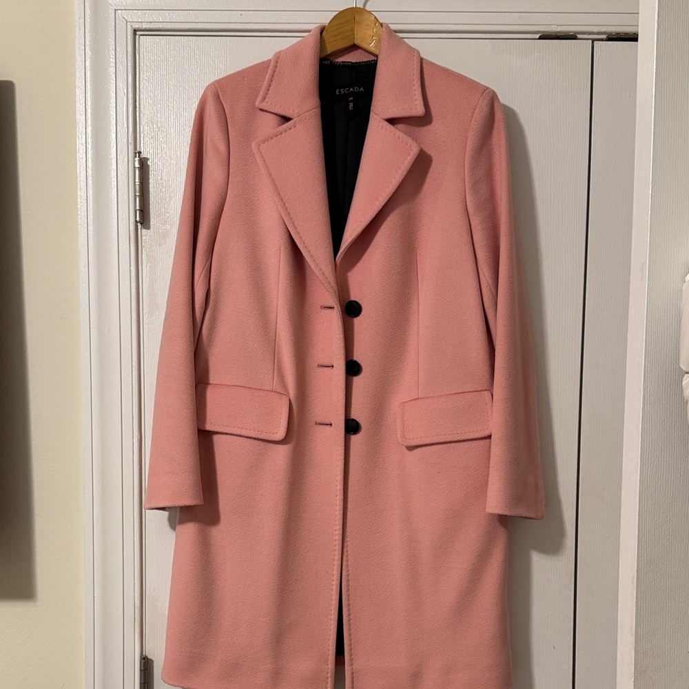 Escada Pink Trench Coat